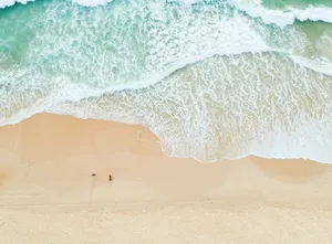 4k Ultra Hd Beach Drone Wallpaper