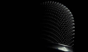 4k Ultra Hd Black Microphone Grill Wallpaper