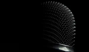 4k Ultra Hd Black Microphone Grill Wallpaper
