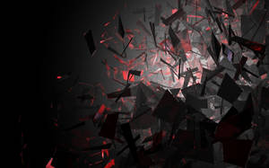 4k Ultra Hd Black Shards Abstract Wallpaper