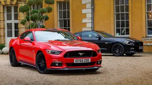 4k Ultra Hd Mustang Red And Black Wallpaper