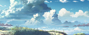 5 Centimeters Per Second Bright Clouds Wallpaper