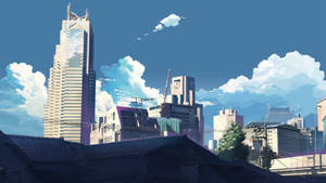 5 Centimeters Per Second Skyscraper Wallpaper