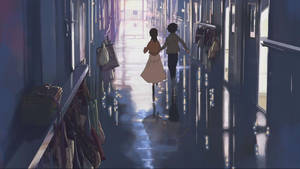 5 Centimeters Per Second Young Takaki And Akari Wallpaper