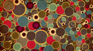 70s Aesthetic Desktop Psychedelic Circle Digital Art Wallpaper