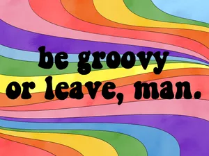 70s Hippie Tie-dye Art Wallpaper