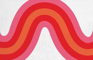 70s Pink Red Orange Retro Wave Wallpaper