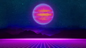 80s Neon Visions Wallpaper