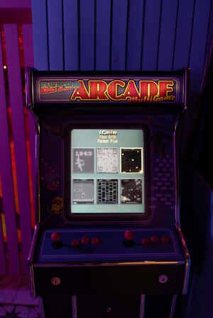80s Retro Arcade Machine Wallpaper