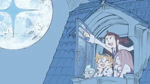 90s Anime Aesthetic Girls On A Window Wallpaper