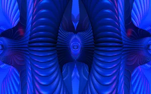 A 3d Abstract Of Light Blue Shapes Wallpaper