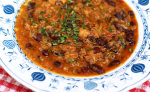 A Appetizing Bowl Of Brudet, Croatian Fish Stew Wallpaper