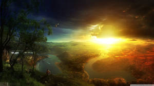 A Battle Of Traditionally Opposing Realms Wallpaper