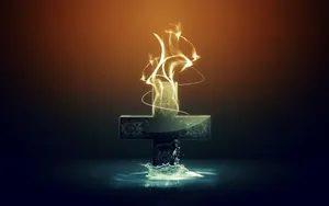 A Beautiful Cross Symbol Of Faith And Hope. Wallpaper