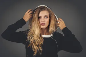 A Beautiful Girl With Blonde Hair Wallpaper