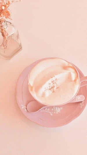 A Beautiful Peachy Pastel Landscape For You To Enjoy Wallpaper