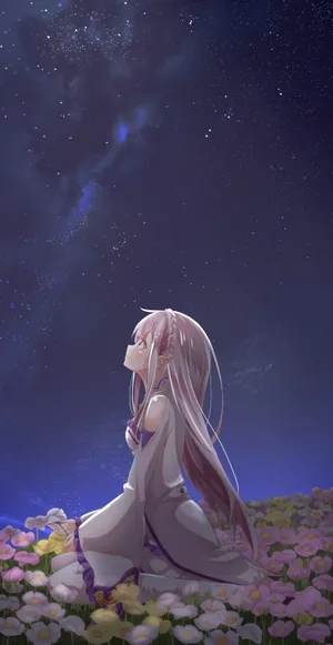 A Beautiful Sad Anime Girl In Contemplation Wallpaper