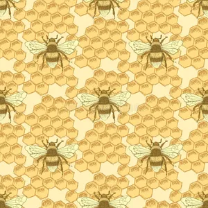 A Beautiful Vintage Bee In A Summer Meadow. Wallpaper