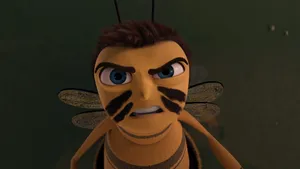 A Bee With A Big Mouth And Big Eyes Wallpaper