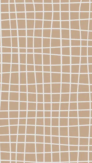 A Beige And White Grid Pattern Wallpaper