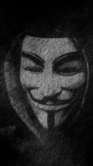 A Black And White Image Of A V For Vendetta Wallpaper