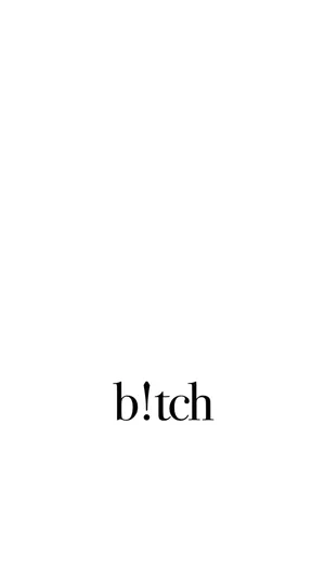 A Black And White Image Of The Word Bitch Wallpaper