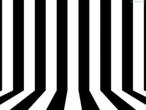 A Black And White Striped Background With A Black And White Striped Wall Wallpaper