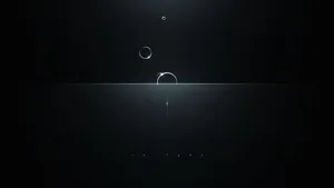 A Black Background With A Circle And Two Circles Wallpaper