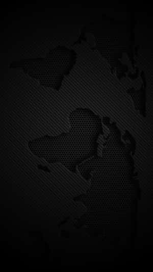 A Black Background With A Map Of The World Wallpaper