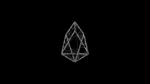 A Black Background With A White Diamond Wallpaper