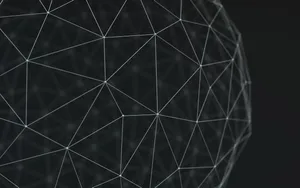 A Black Background With A White Sphere Wallpaper