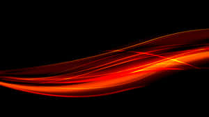 A Black Background With Orange And Red Waves Wallpaper