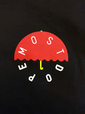 A Black Shirt With An Umbrella On It Wallpaper