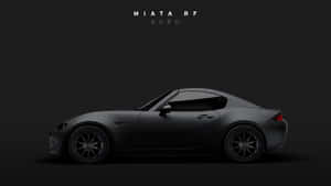 A Black Sports Car Is Shown On A Dark Background Wallpaper