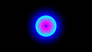 A Blue And Purple Circular Object On A Black Background Wallpaper