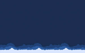 A Blue Background With A Blue Wave Wallpaper