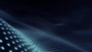 A Blue Background With Dots And Lines Wallpaper