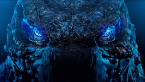 A Blue Dragon With Blue Eyes Wallpaper