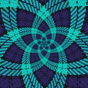 A Blue Flower Weave Pattern Full Of Delicate Beauty Wallpaper