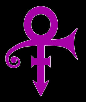 “a Blur Of Purple, White And Gold: Prince Symbol” Wallpaper