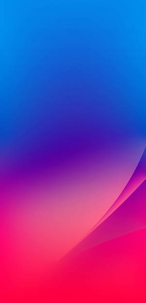 A Blushing Combination - Iphone Xr In Blue And Pink Wallpaper