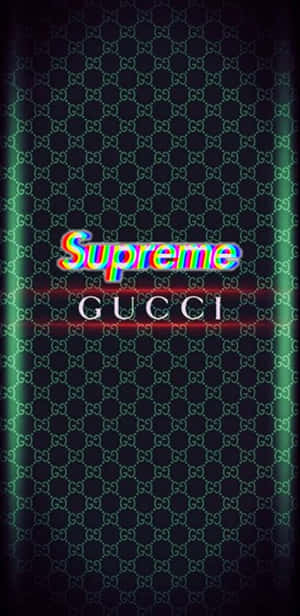 A Bold Combination Of Streetwear And Luxury, Supreme Gucci Fuses Disparate Elements Together To Form An Iconic Look. Wallpaper