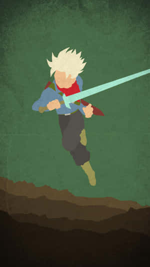 A Boy Is Flying With A Sword Wallpaper