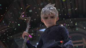 A Boy With A Stick And Confetti Wallpaper