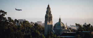 A Breathtaking Sky View Of Balboa Park Wallpaper