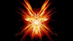 A Bright And Vibrant Orange Wallpaper