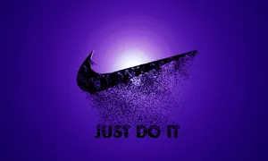 A Bright Blue Nike Logo Wallpaper