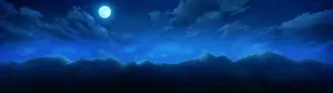 A Bright Full Moon Shining In A Blue Night Sky Wallpaper