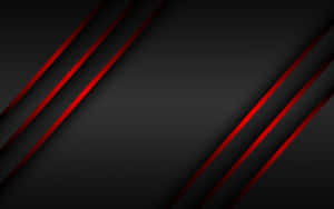 A Bright Glow Of The Red Line Across A Silhouetted Landscape Wallpaper