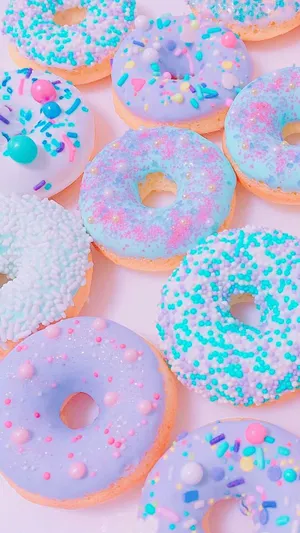 A Bunch Of Donuts Wallpaper